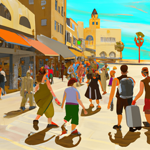 תיירים החוקרים את תל אביב לאחר הגעתם
