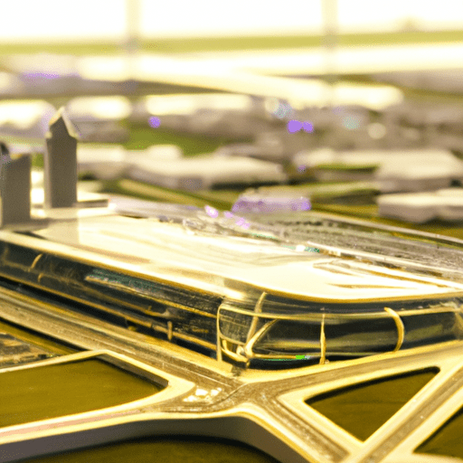 מודל אדריכלי של הרחבת נמל תעופה עתידית