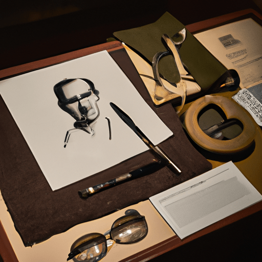 אוסף של חפציו האישיים של בן-גוריון, כמו משקפי הראייה והעטים שלו